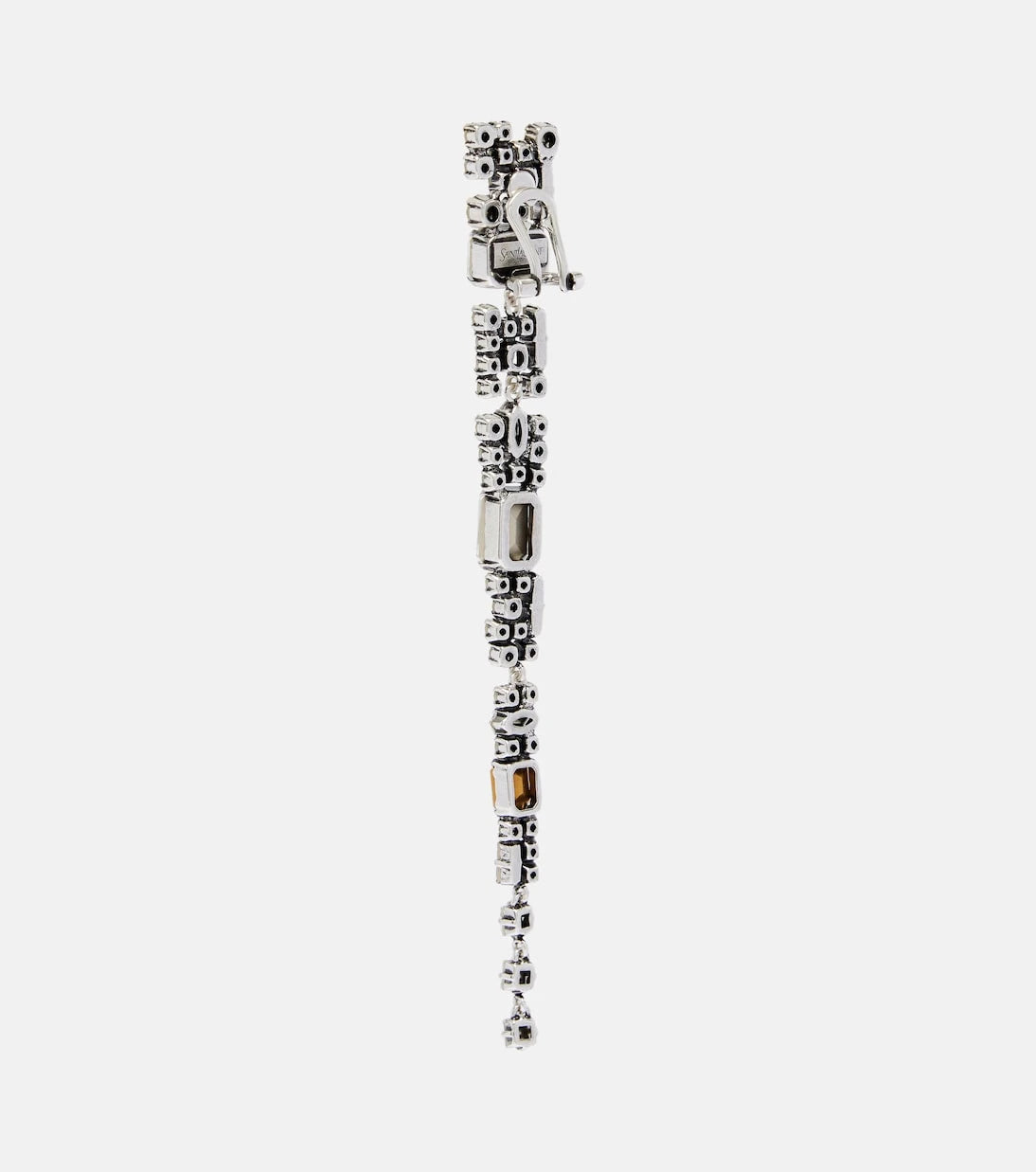 Saint Laurent - Crystal-embellished clip-on earrings