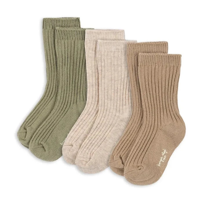 Детски чорапи Konges Sløjd 3 PACK RIB SOCKS