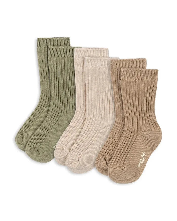 Konges Sløjd Çocuk Çorapları 3'lü RIB SOCKS
