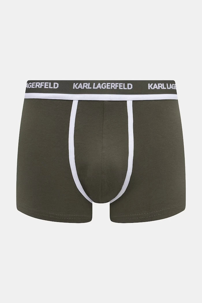 Karl Lagerfeld pamuklu elastan erkek boxer 3'lü