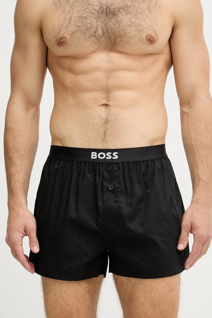 BOSS боксерки мъжки от памук 2P Boxer Shorts EW 2 броя