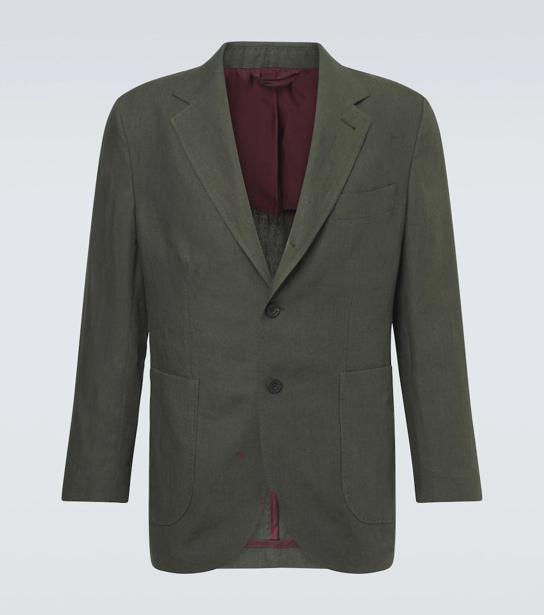 Rubinacci - Single-breasted linen blazer