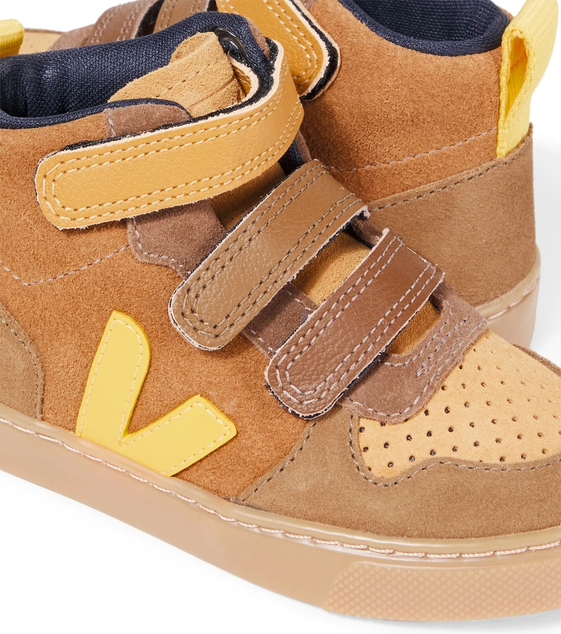 Veja Kids - V-10 suede high-top sneakers