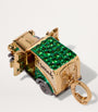 Annoushka Yellow Gold, Tsavorite and Diamond Harrods Delivery Van Charm Pendant