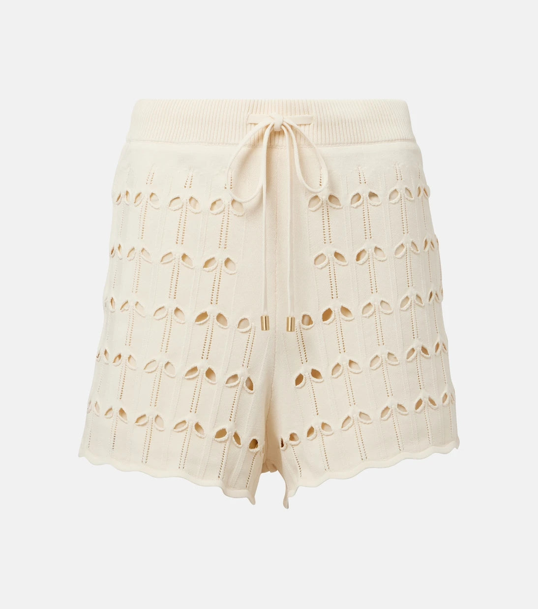 Zimmermann - High-rise pointelle shorts