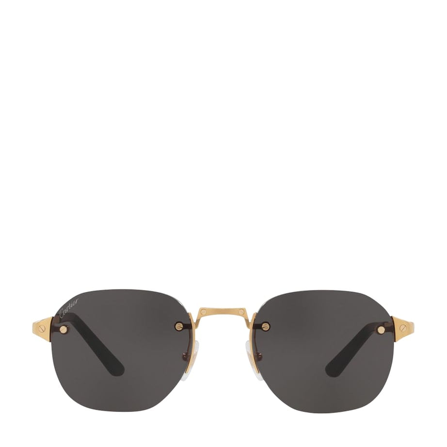 Santos de Cartier Round Sunglasses