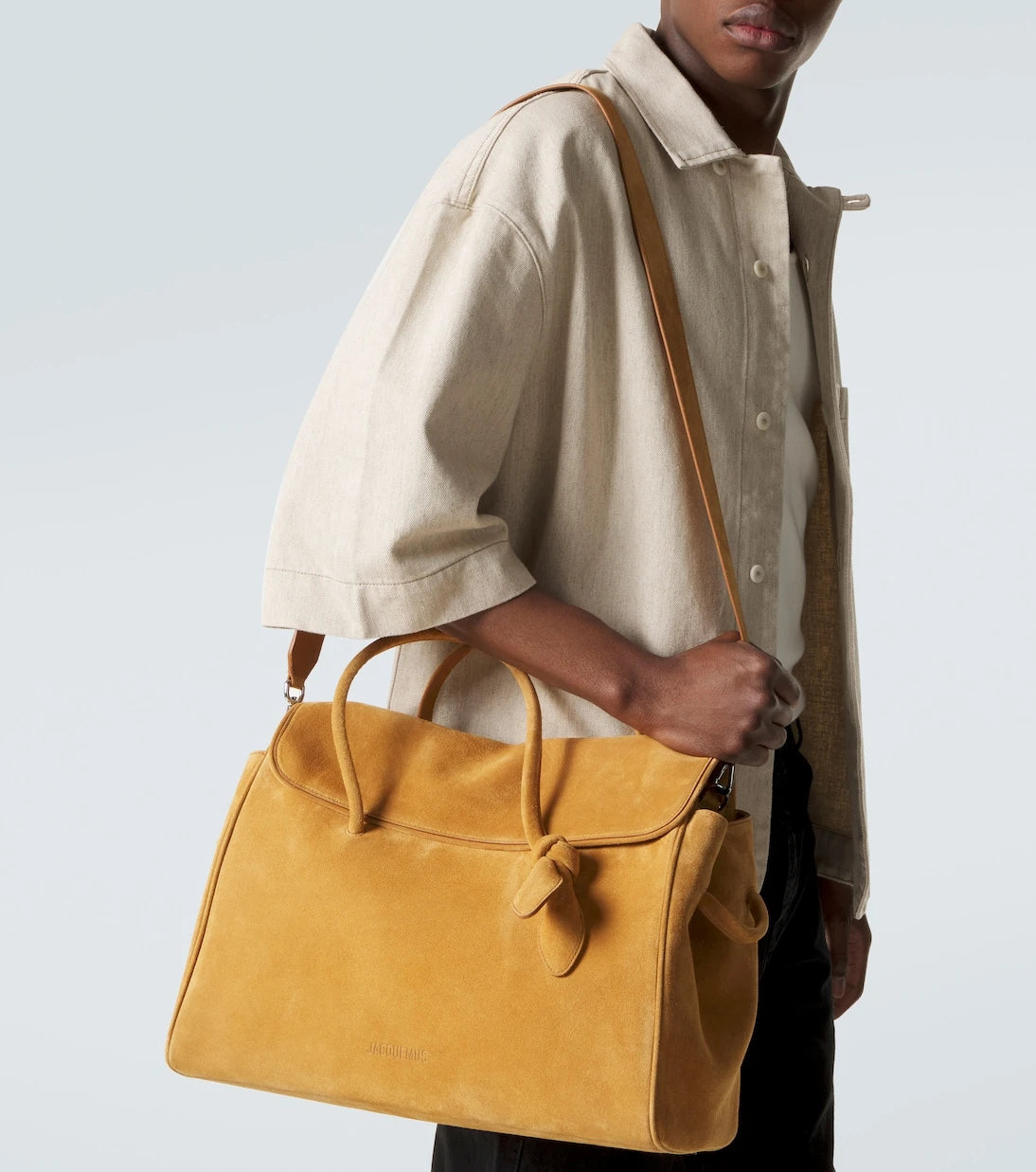 Jacquemus - Turismo Large suede tote bag