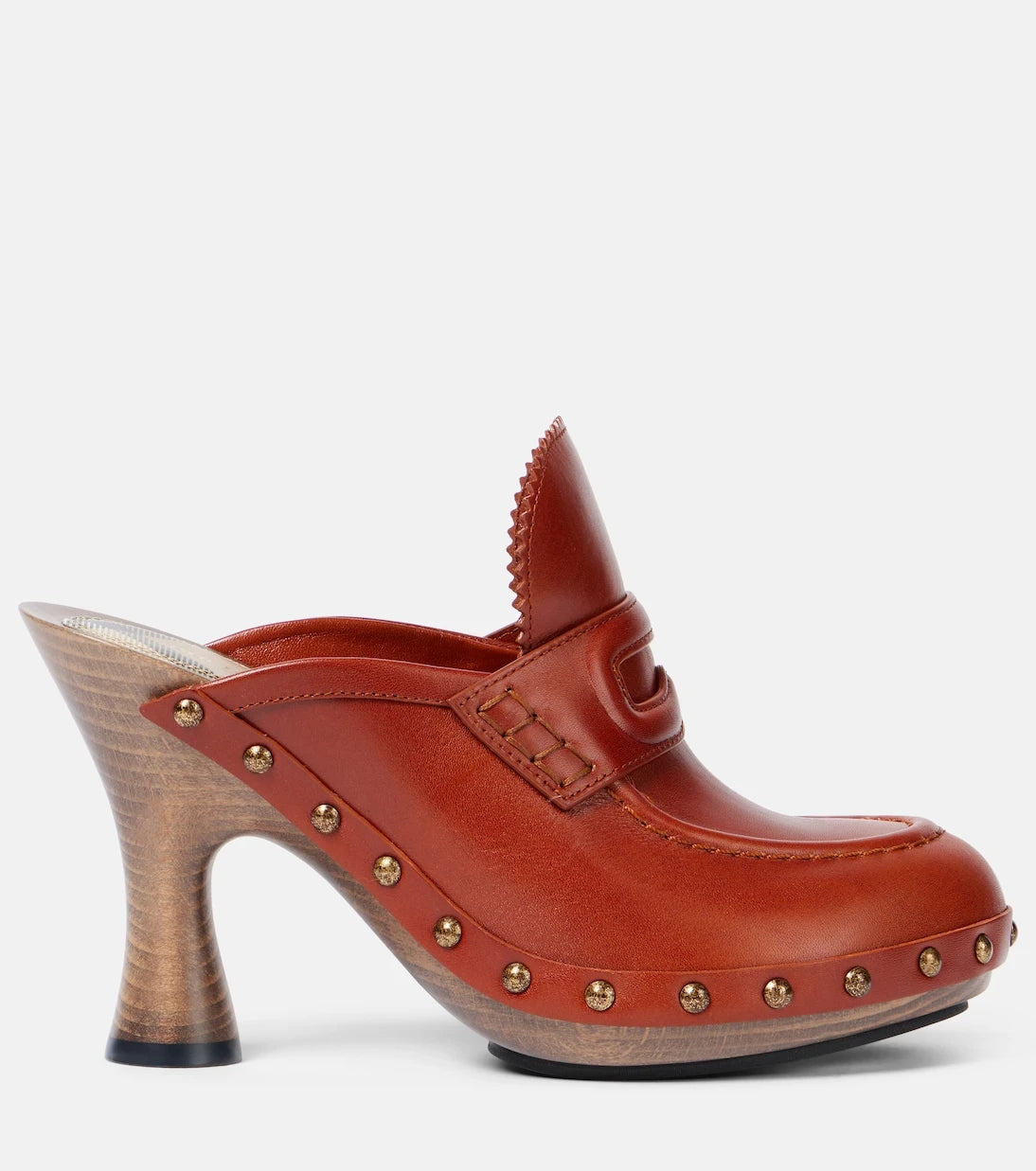 Burberry - 75 leather mules