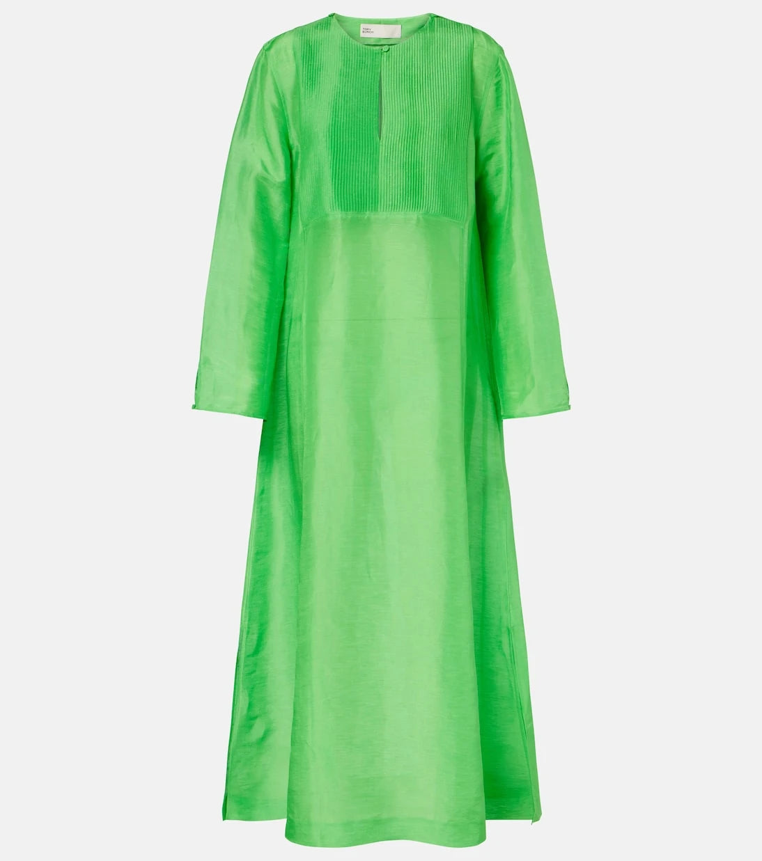 Tory Burch - Pliseli keten ve ipek kaftan