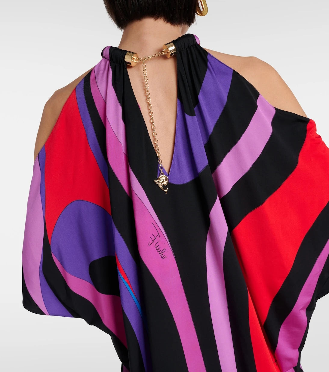 Pucci - Marmo draped jersey kaftan