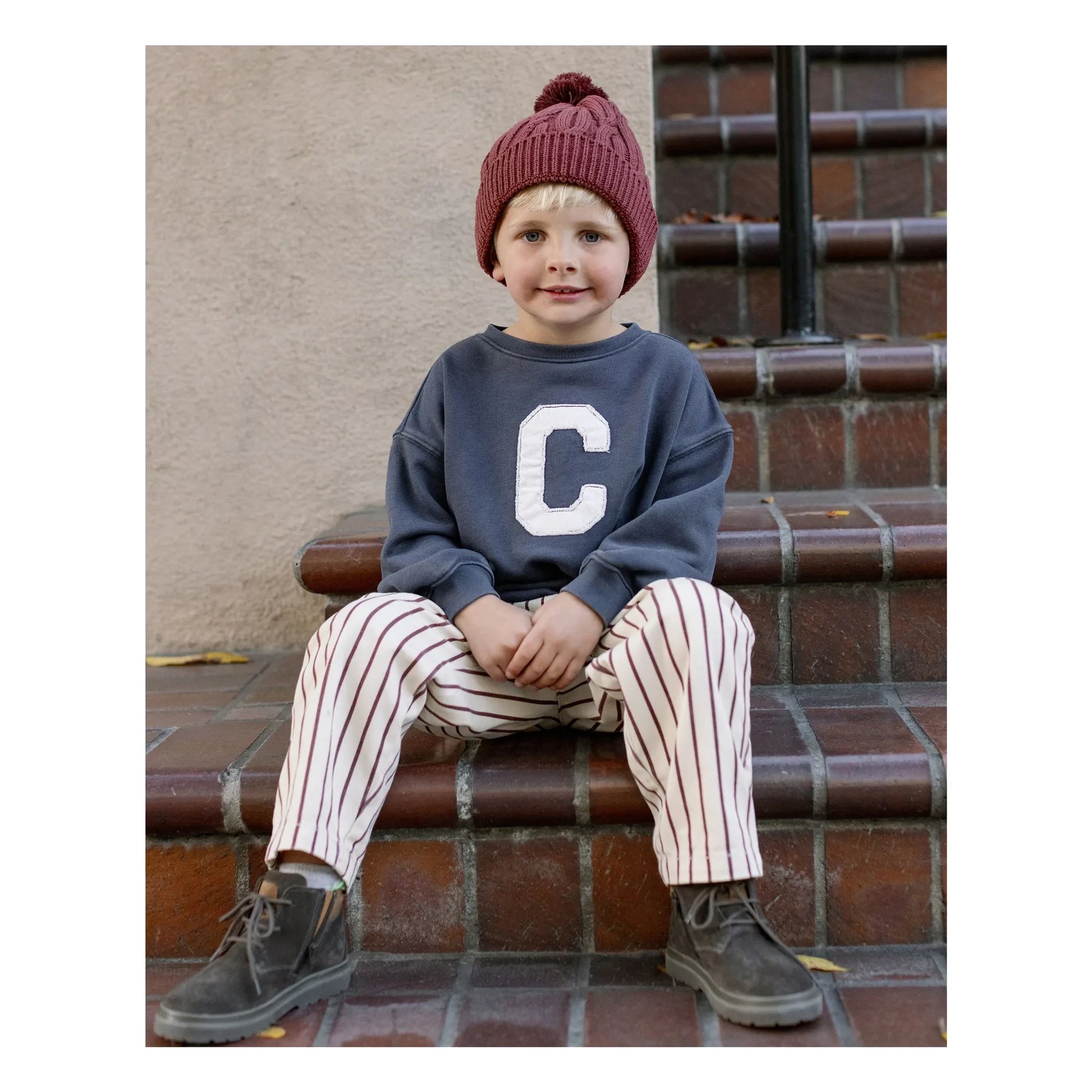 Rylee + Cru - Cargo Pants Stripes | Ecru