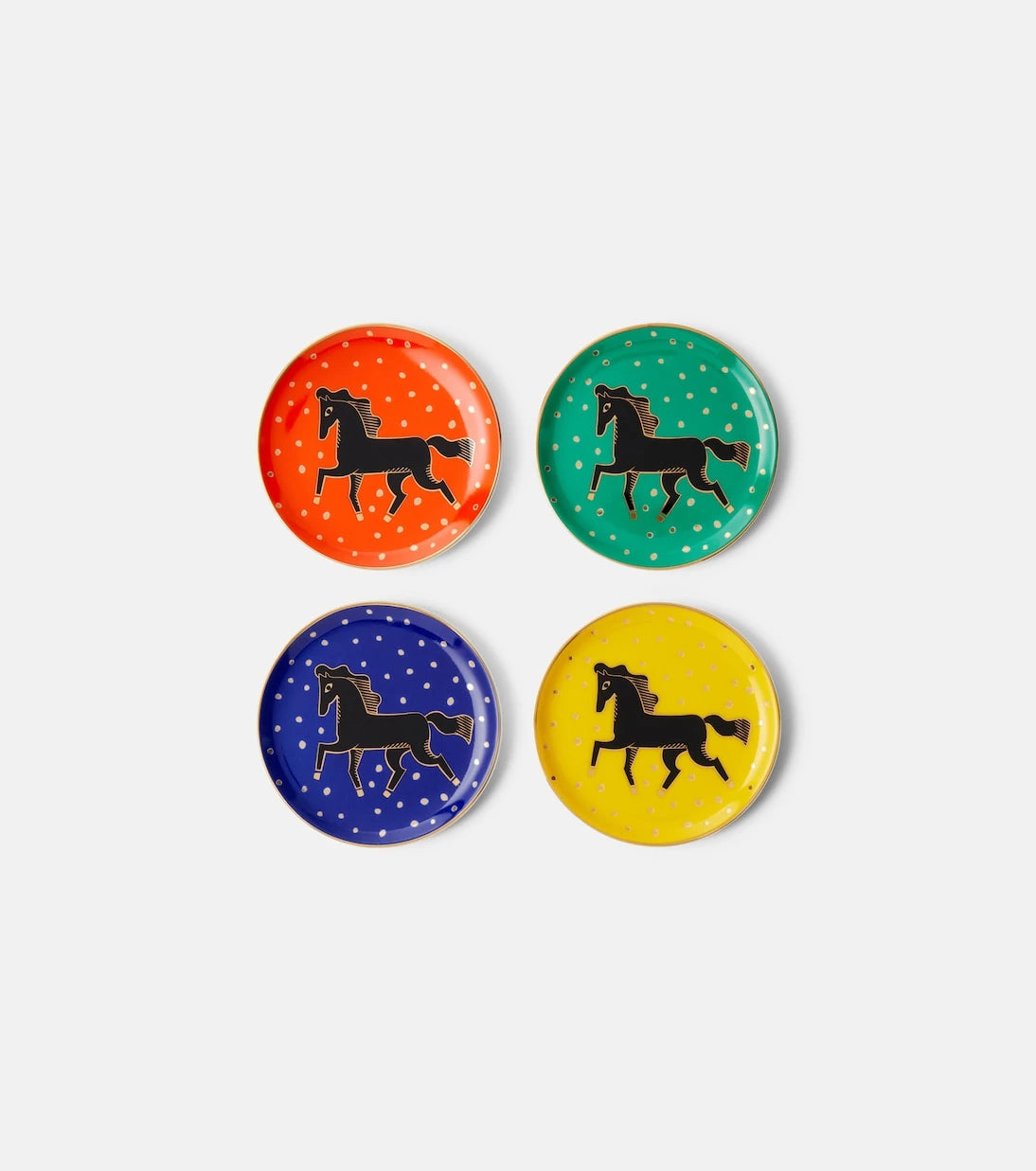 Jonathan Adler - Cheval set of 4 porcelain coasters