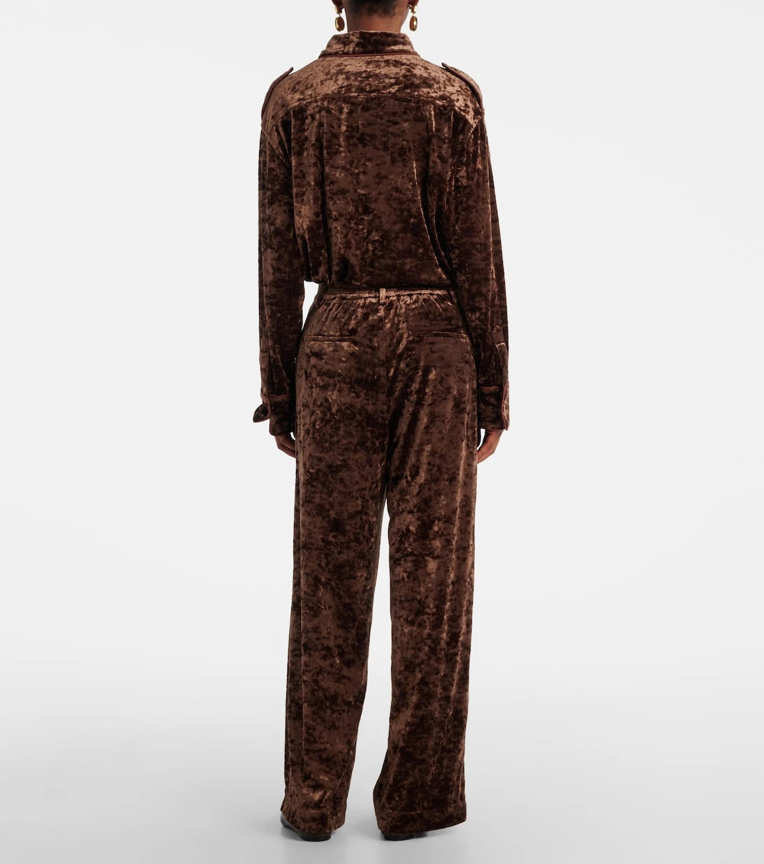 Xu Zhi - Velvet straight pants
