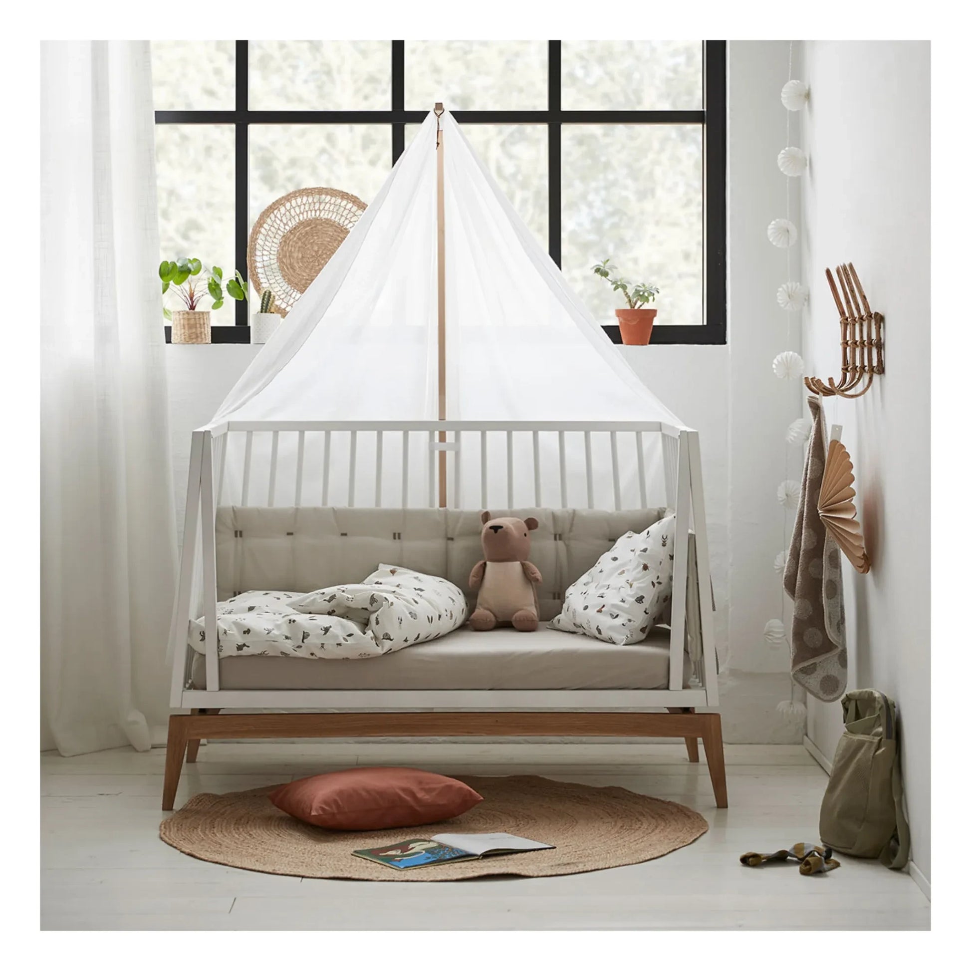 Leander - Luna Cot Conversion Kit - 60 x 120 cm | White