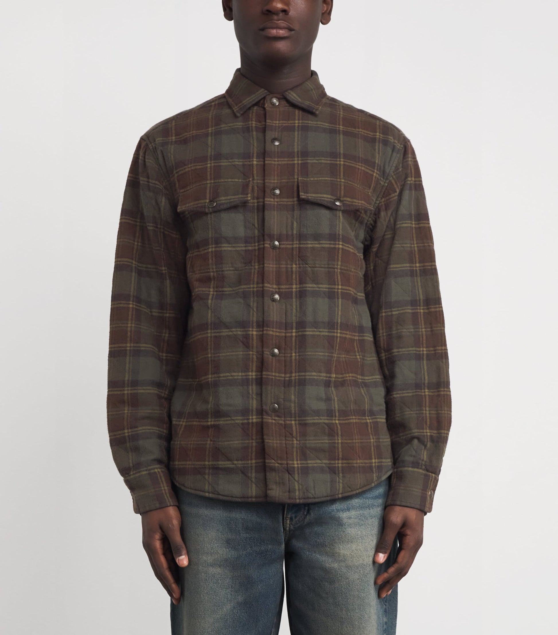 Polo Ralph Lauren Green Cotton Check Overshirt