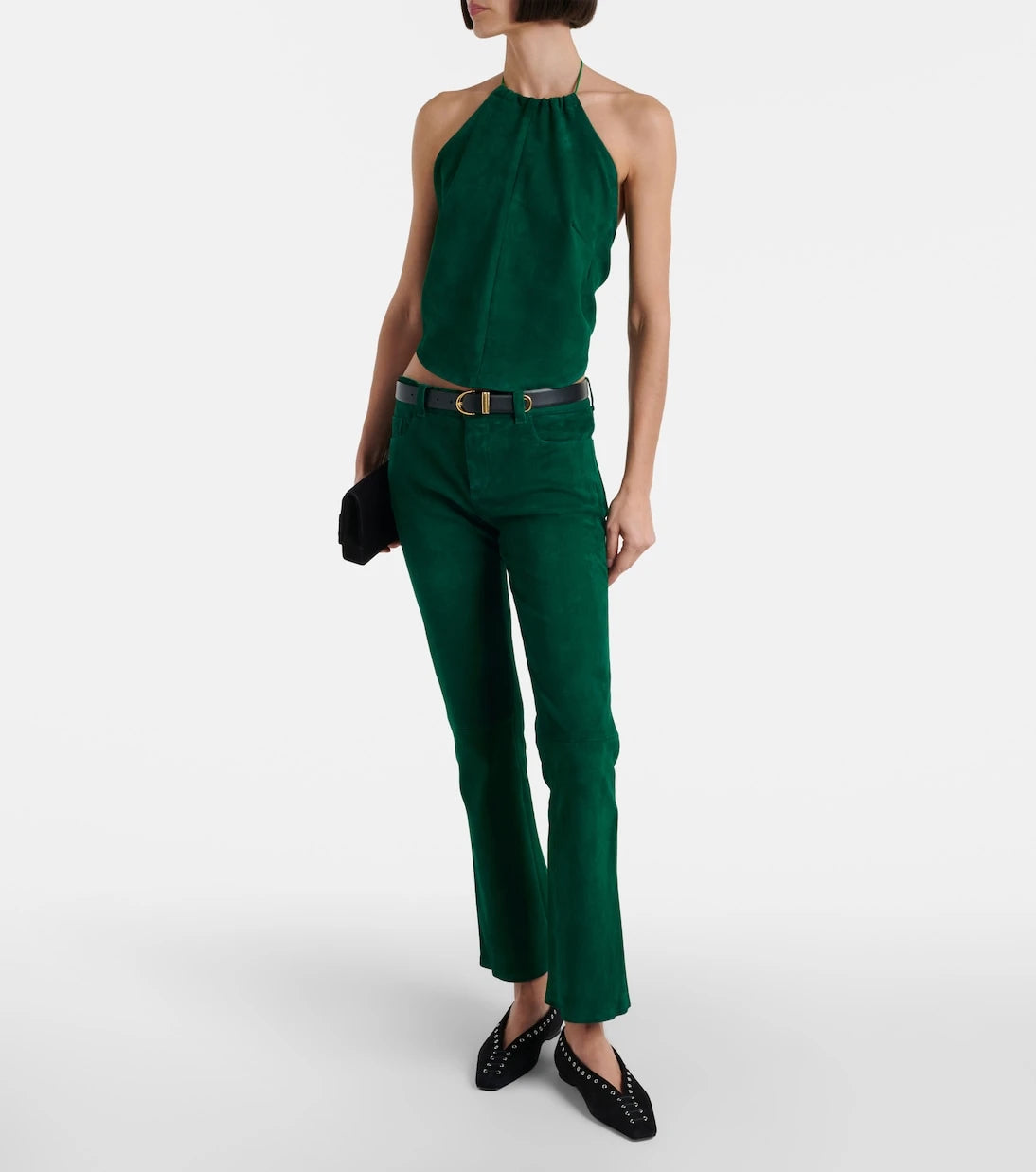 Stouls - Rosie halterneck suede top