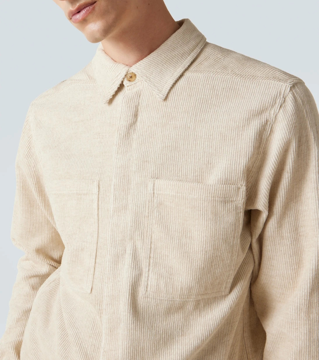 Rick Owens - Cotton and linen corduroy overshirt