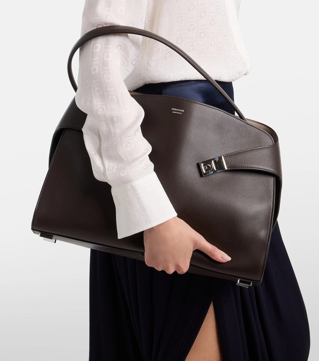 Ferragamo - Hug Soft Medium leather shoulder bag