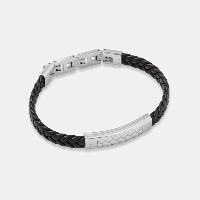 Trussardi гривна мъжка от кожа T-LEATHER