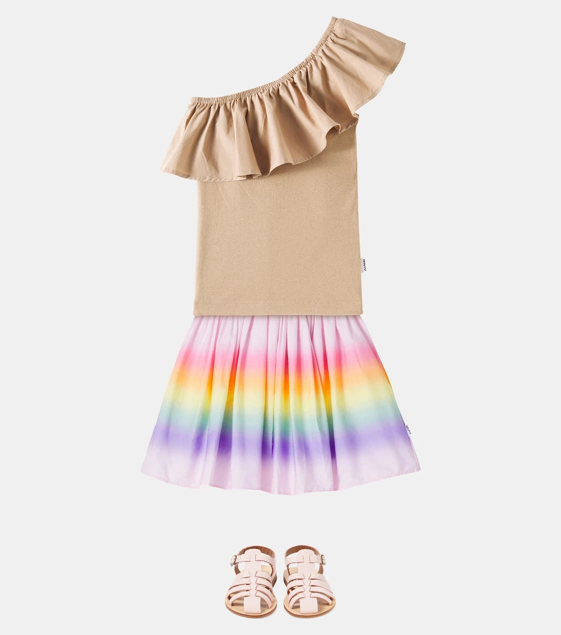 Molo - Bonnie printed gathered cotton skirt