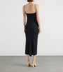 Givenchy Black Square-Neck Midi Dress