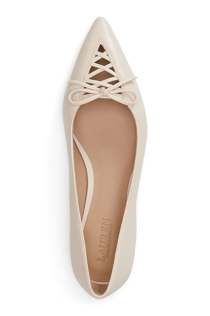 Lauren Ralph Lauren балеринки от кожа Londyn Lace Up