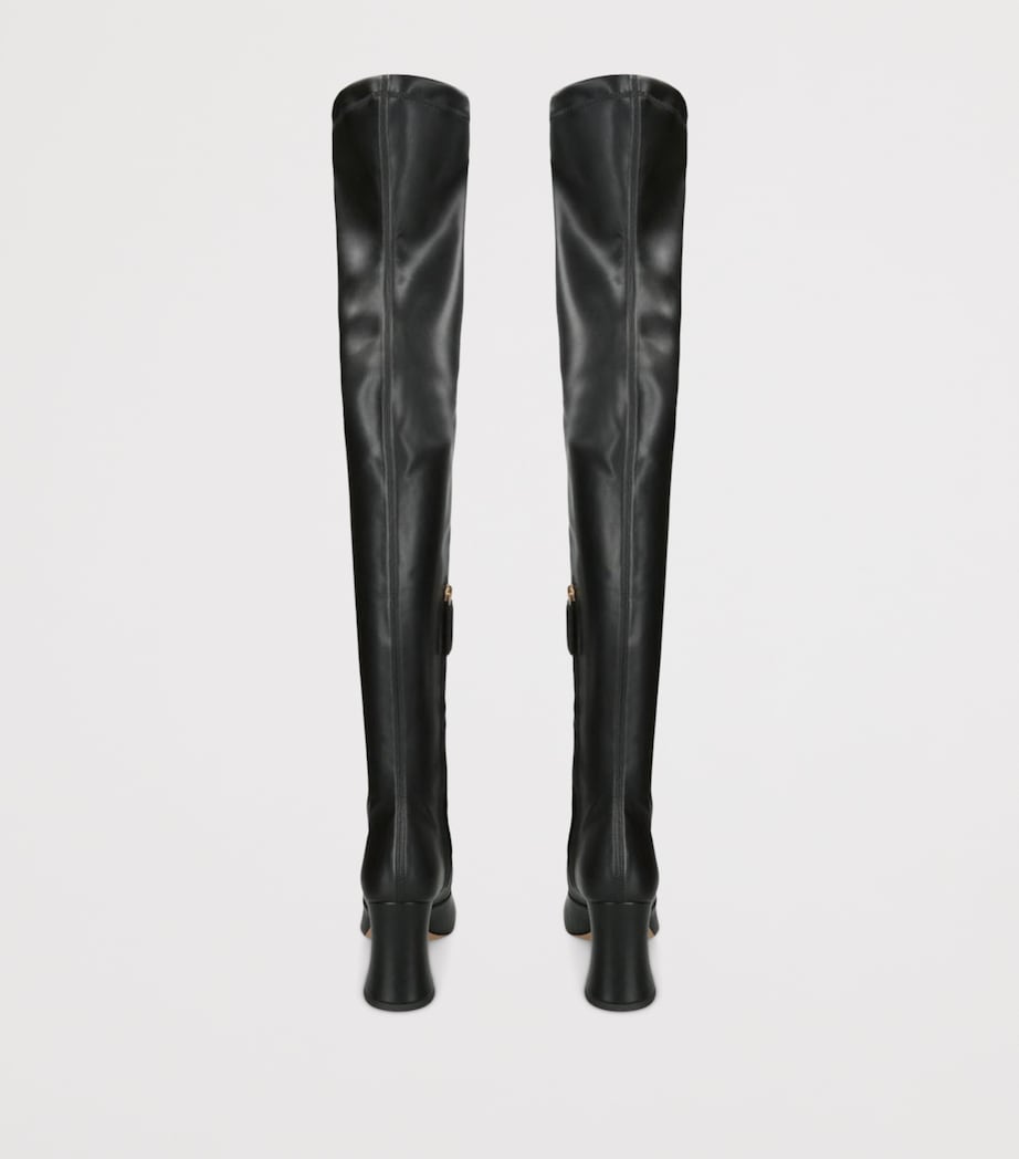 Leather Janis Over-The-Knee Boots 85