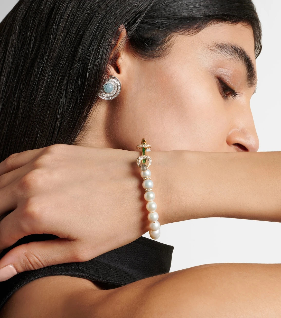 Ananya - Chakra 18kt gold bracelet with gemstones