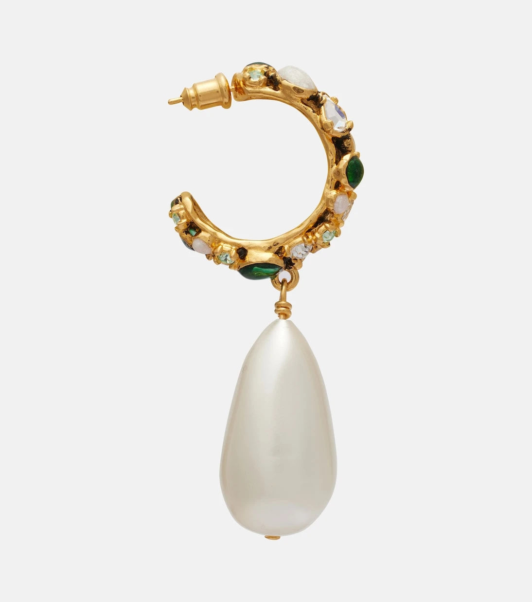 Saint Laurent - Embellished drop earrings