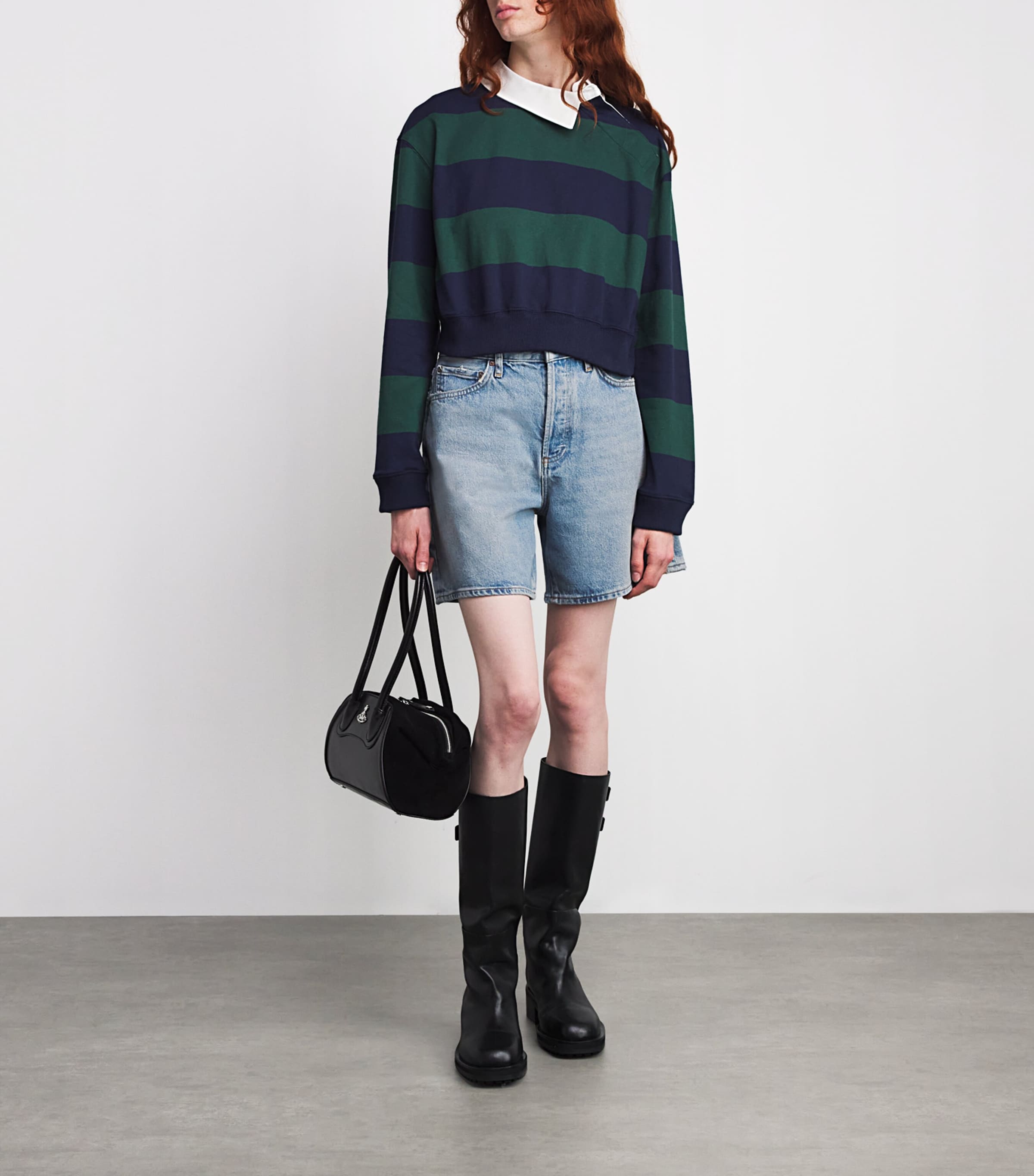 Blue Denim Dame Wide-Leg Shorts