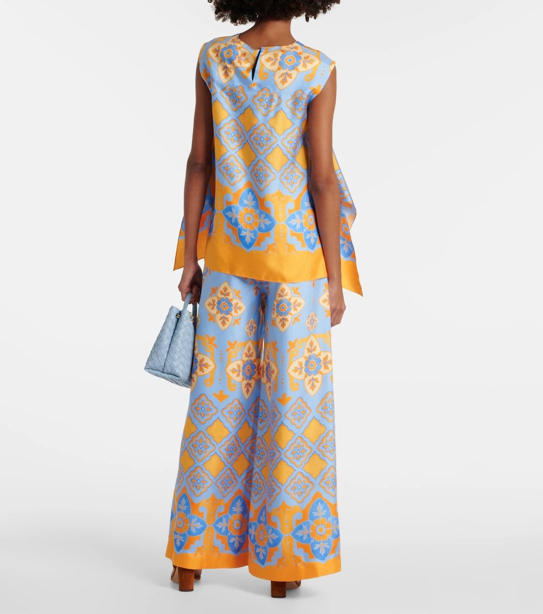 La DoubleJ - San Carlo printed silk twill top