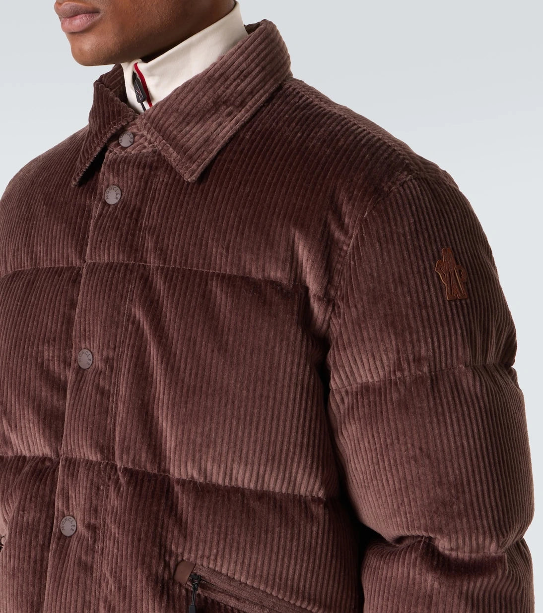 Moncler Grenoble - Elgon cotton corduroy down ski jacket