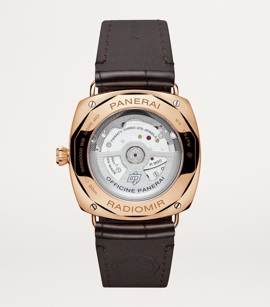 Panerai Rose Gold Radiomir Quaranta Watch 40mm