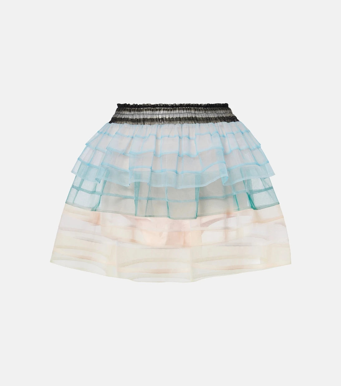 Susan Fang - Striped tulle miniskirt