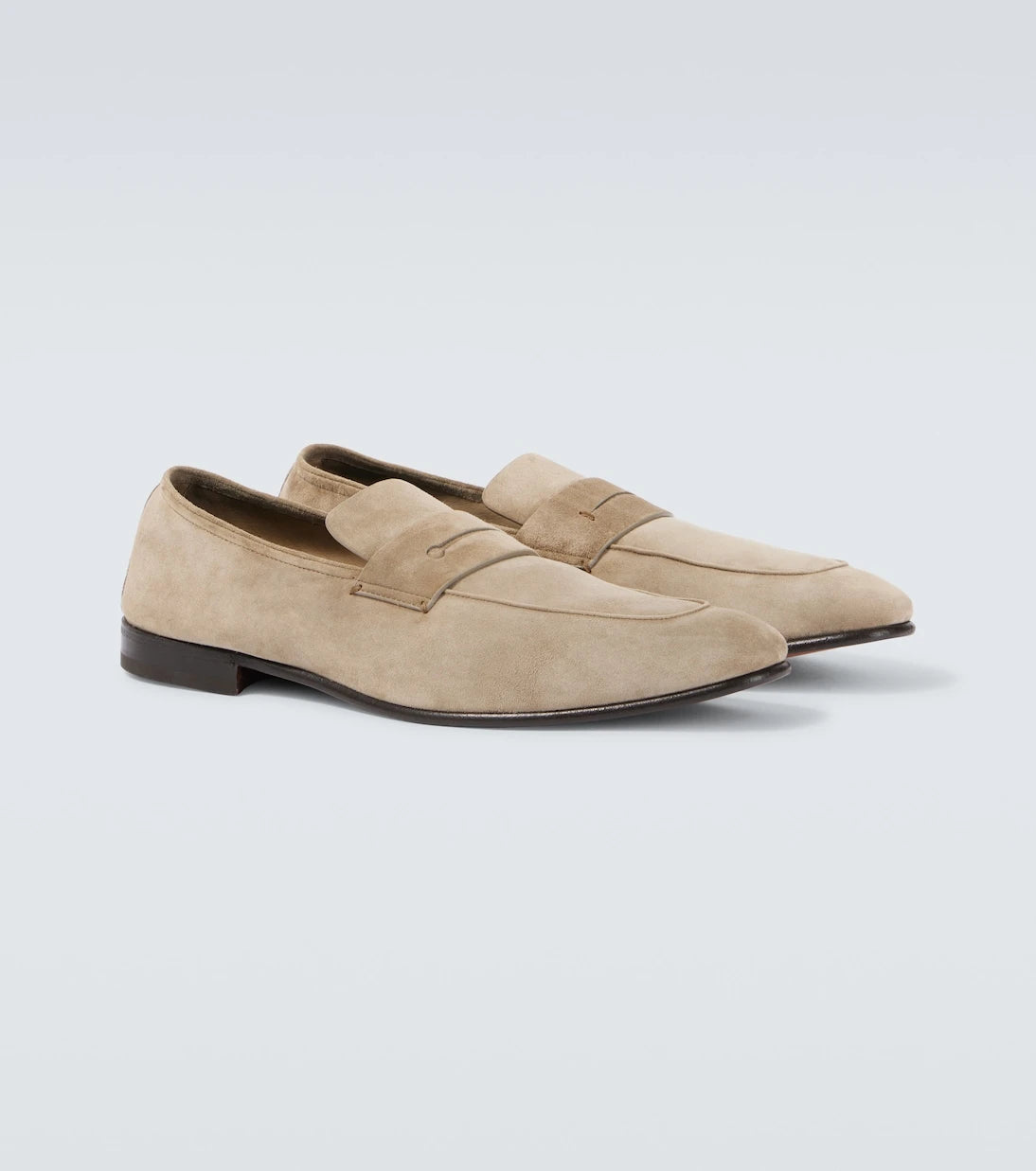 Zegna - L'Asola suede penny loafers
