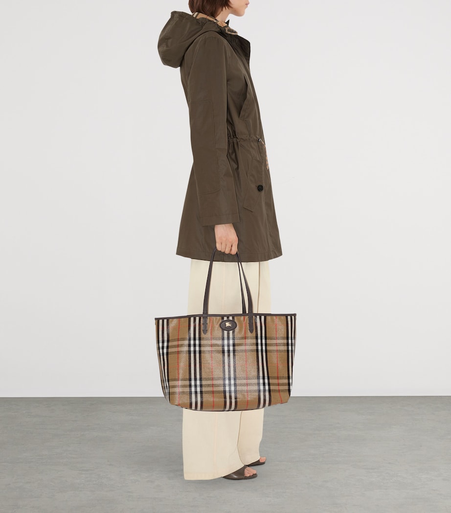 Beige Medium Canvas Highlands Tote Bag