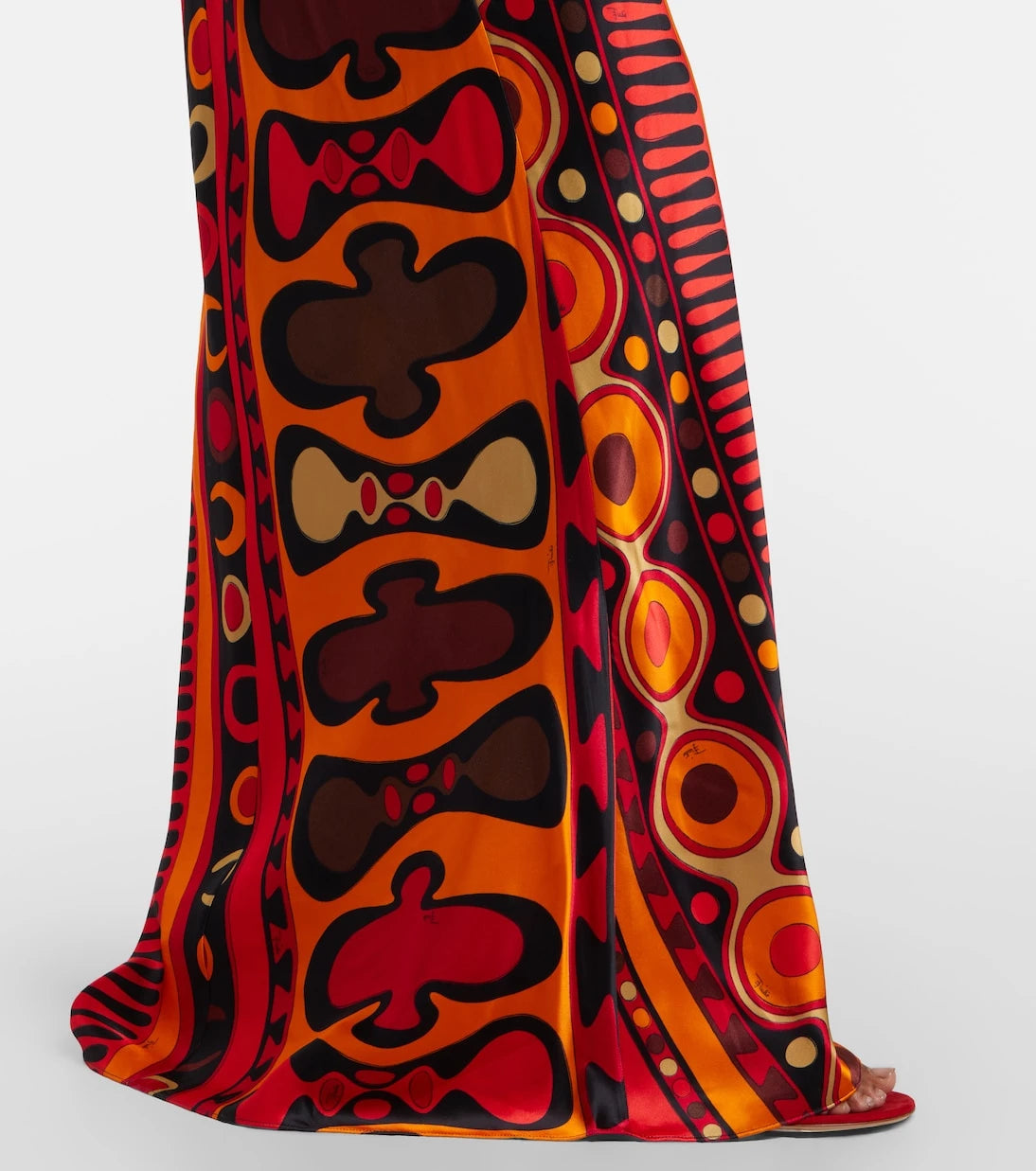 Pucci - Soleil open-back satin maxi dress
