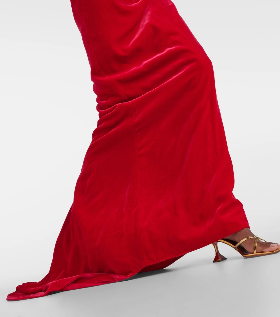 Alessandra Rich - Bow-detail velvet gown