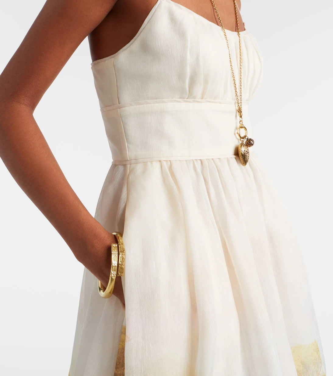 Zimmermann - Como printed linen and silk midi dress
