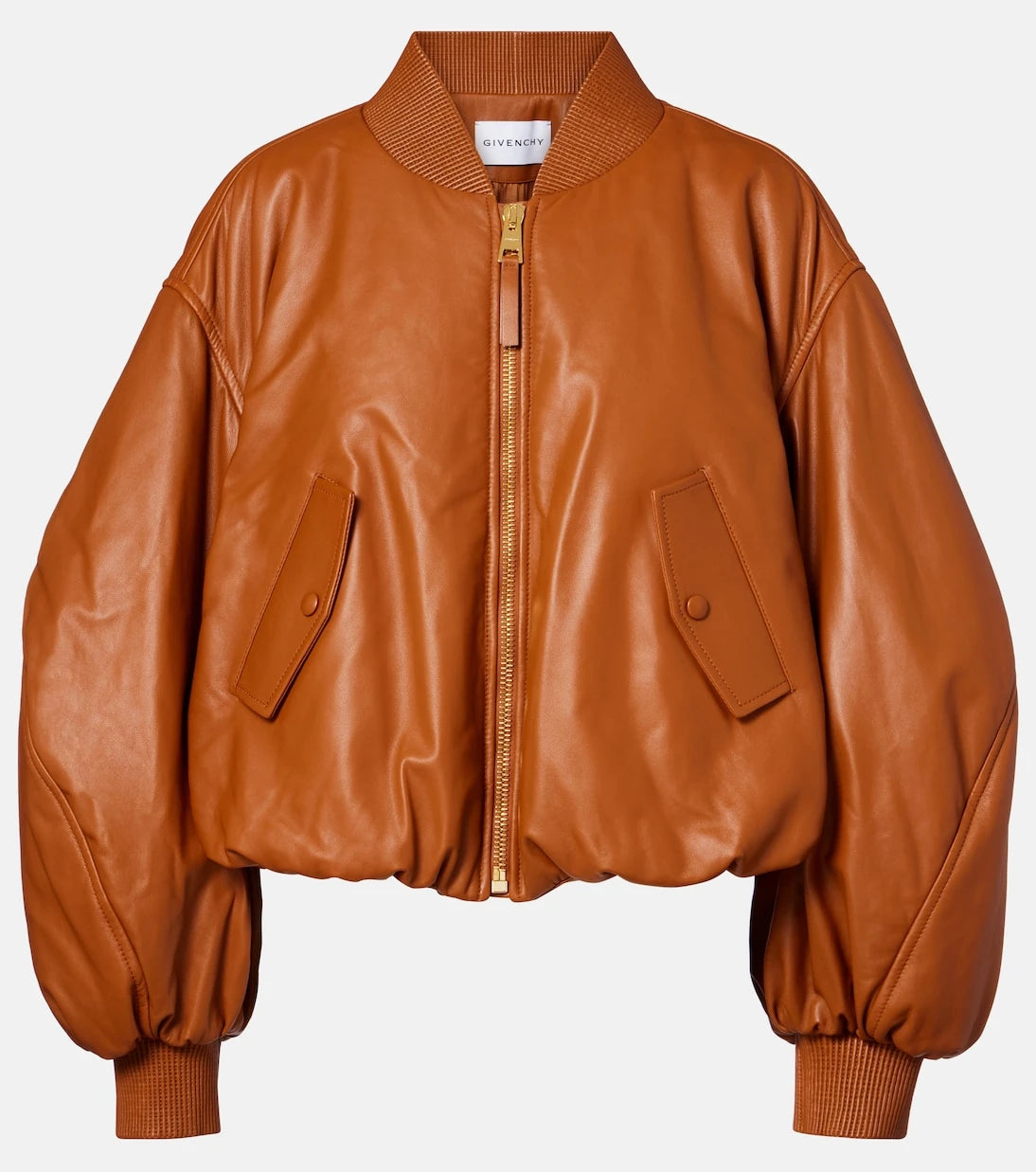 Givenchy - Cocoon cropped leather bomber jacket
