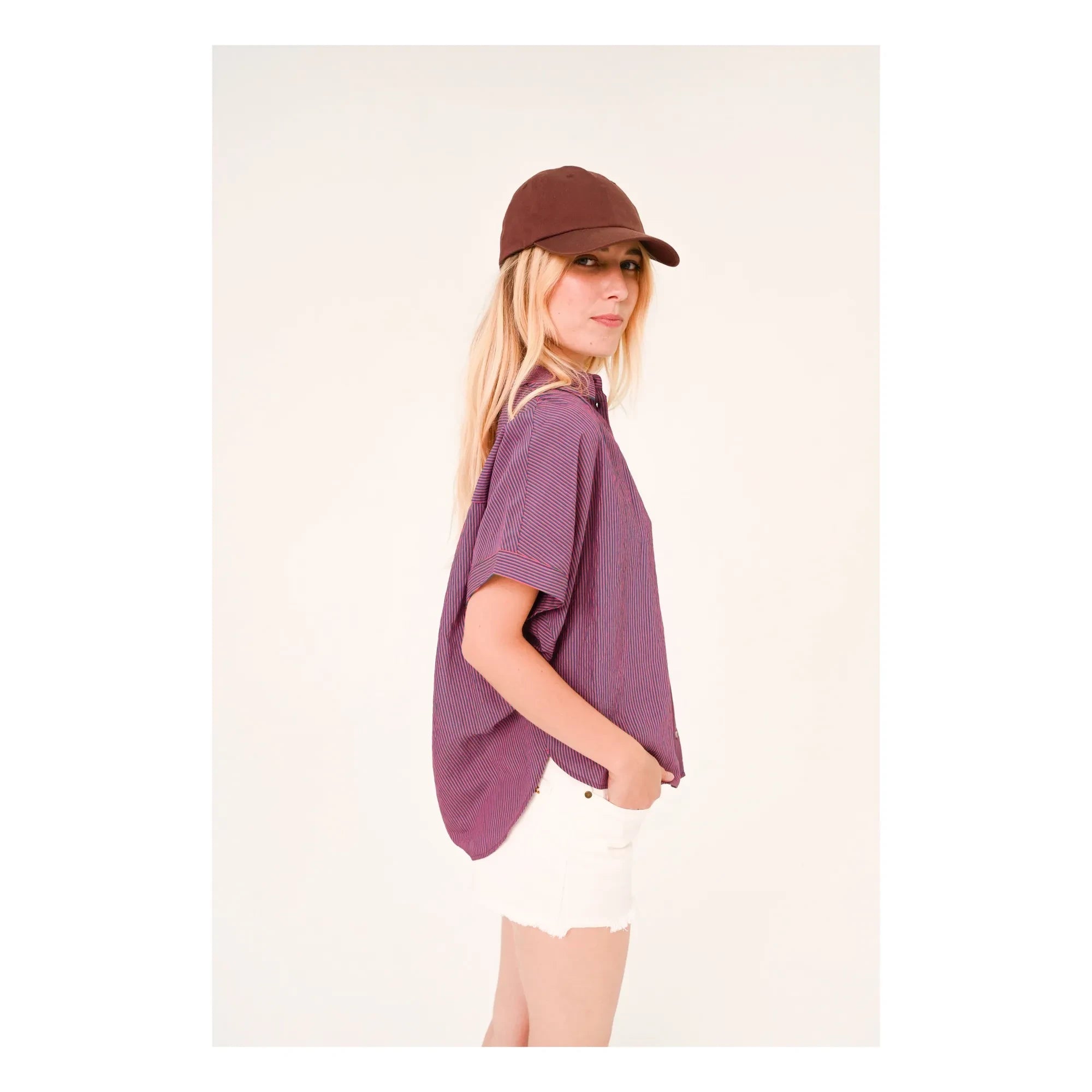 Sacrécoeur - Louisa Safi shirt | Plum
