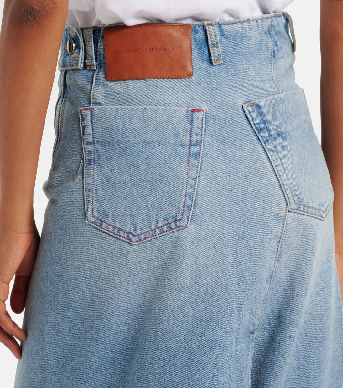 Victoria Beckham - Denim wrap skirt