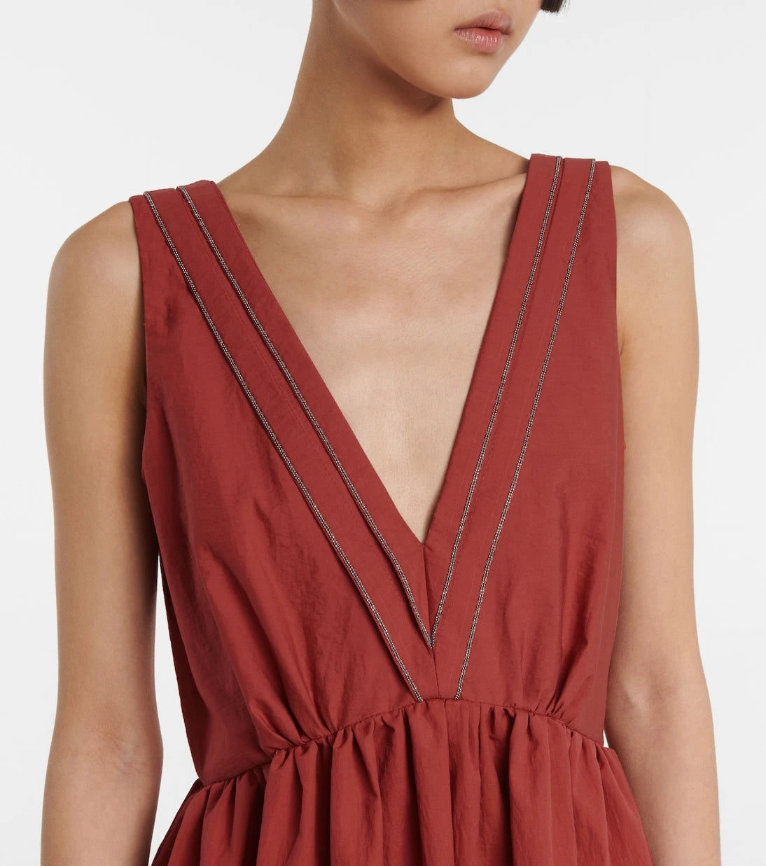Brunello Cucinelli - Cotton-blend maxi dress