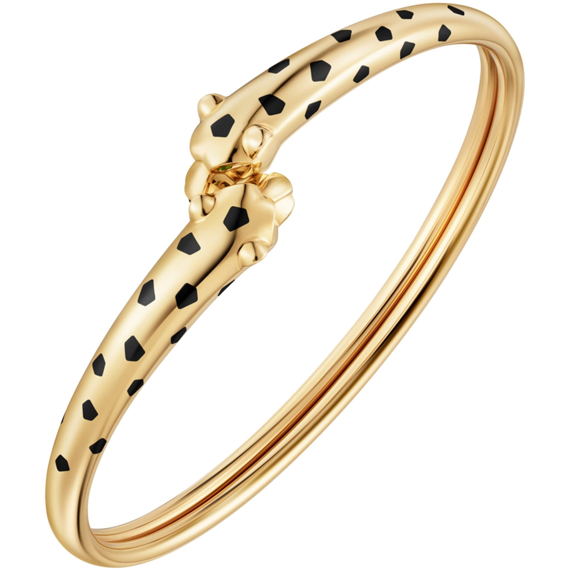 Yellow Gold, Tsavorite Garnet and Onyx Panthère de Cartier Bracelet