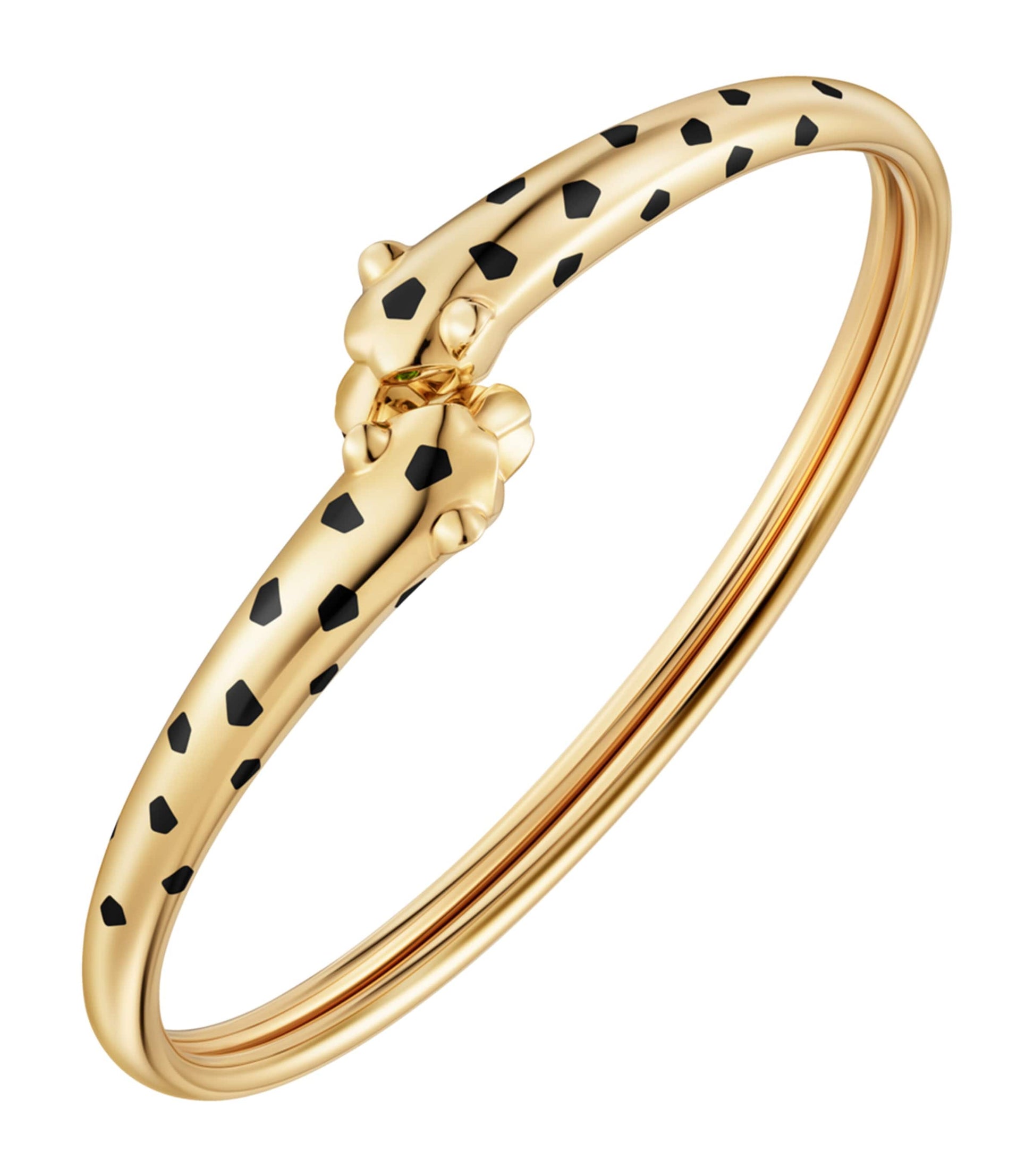 Yellow Gold, Tsavorite Garnet and Onyx Panthère de Cartier Bracelet