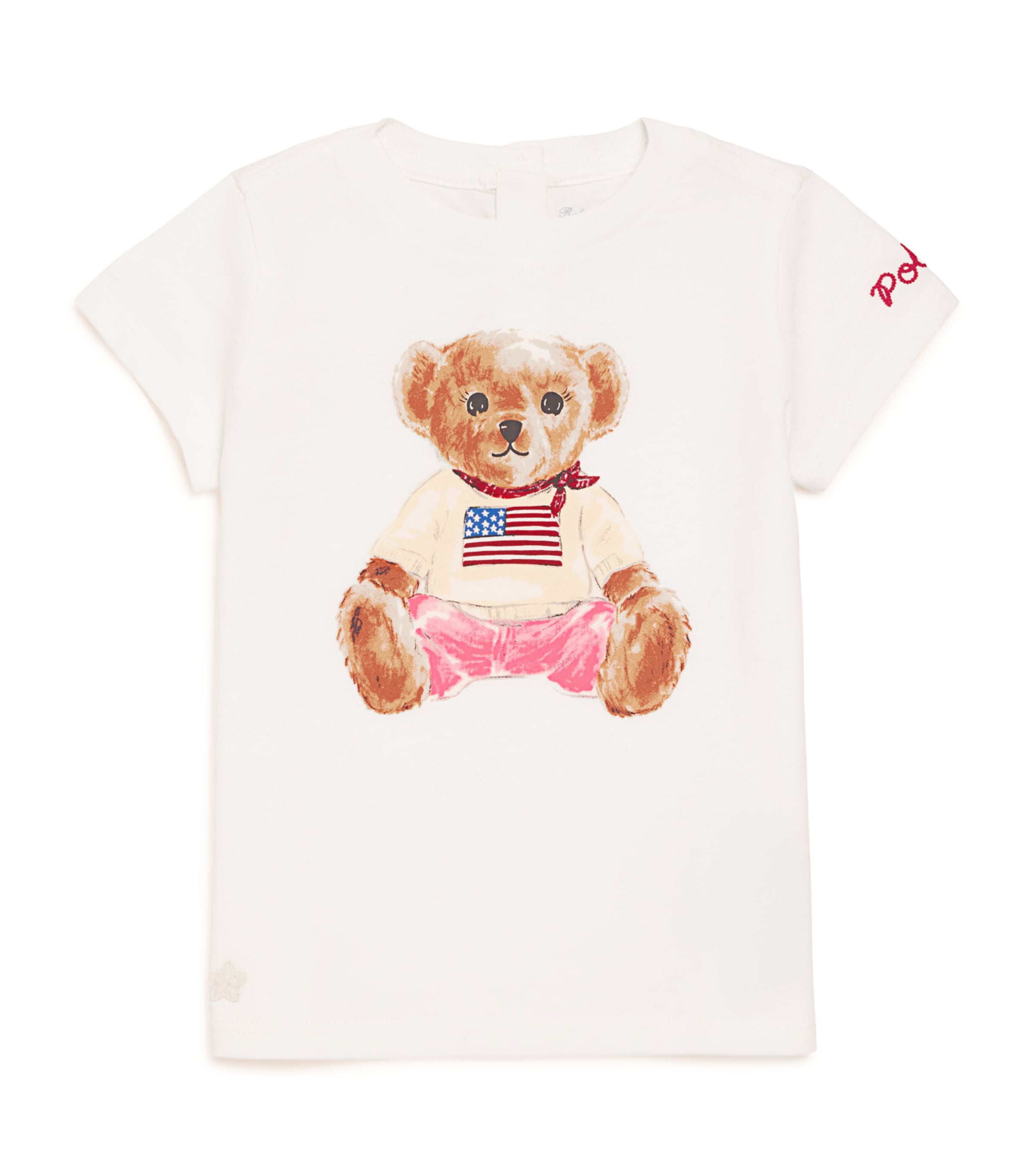 Ralph Lauren Kids Cotton USA Polo Bear T-Shirt (3-24 Months)
