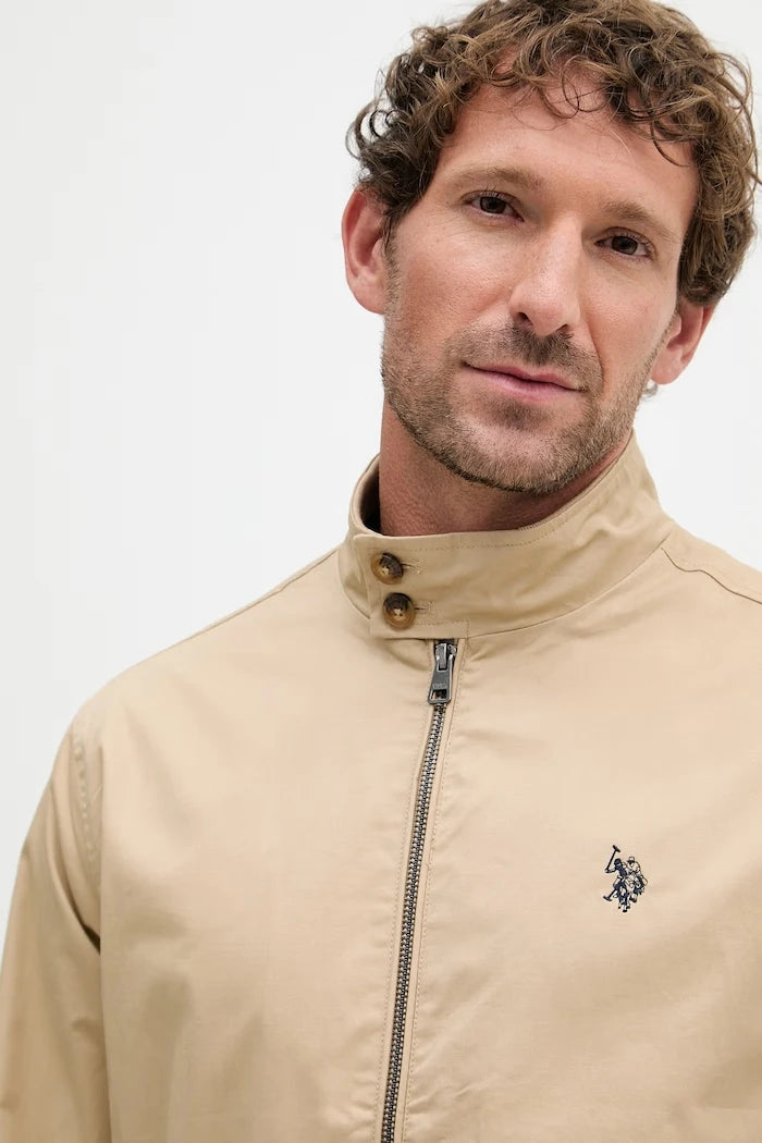 U.S. Polo Assn. Erkek Pamuklu Harrington Geçiş Montu