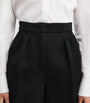 Max Mara Black Mesh Jersey Shorts