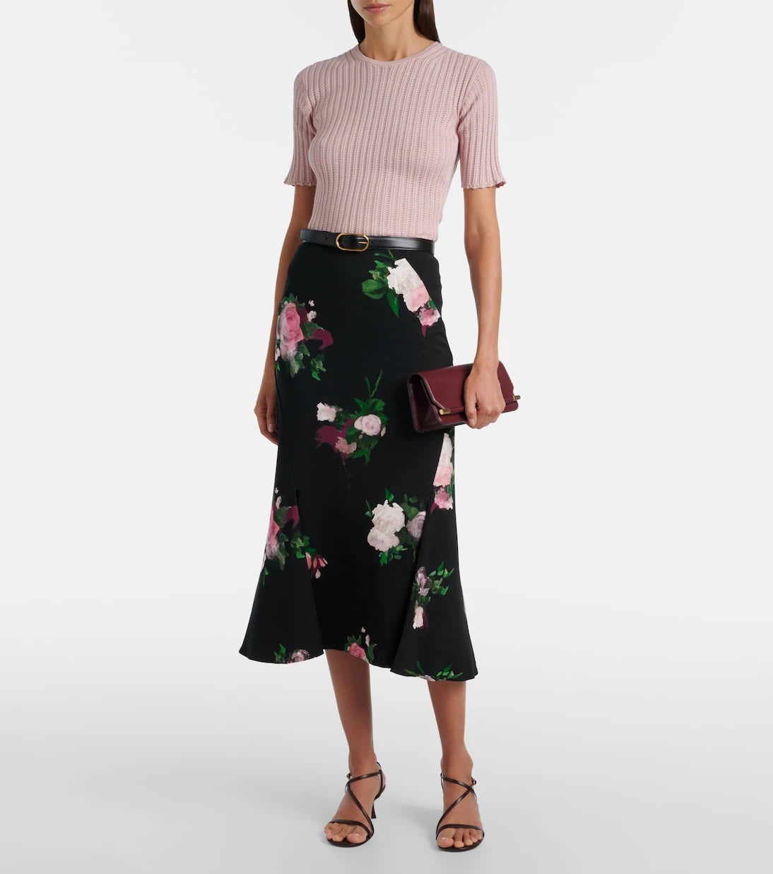Erdem - Floral midi skirt