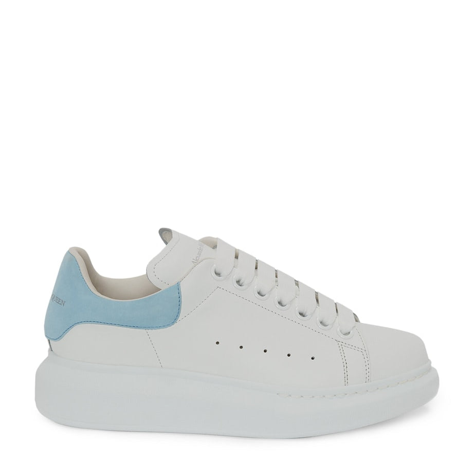 McQueen Nude Leather Oversized Sneakers